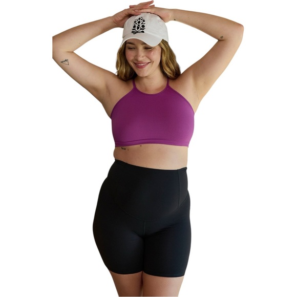 NEW Free People Movement x Hatch Happiness Runs Maternity‎ Crop Tank Top M / L - Picture 1 of 4